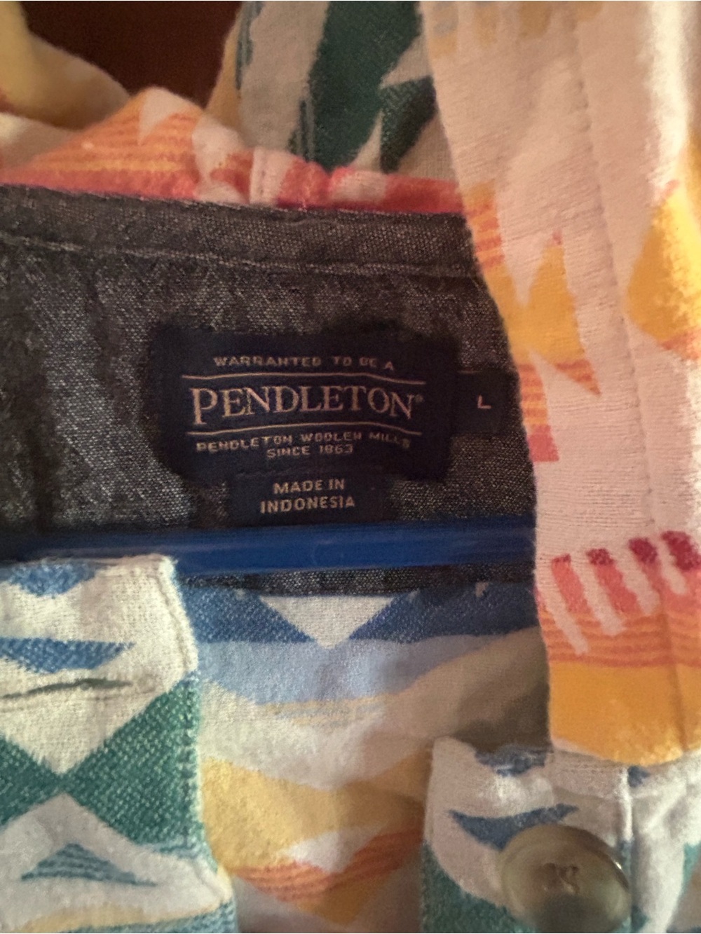 Pendleton Multicolor Aztec Print Hooded Utility Jacket - Picture 2 of 2